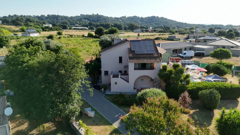 La propriété vue du ciel